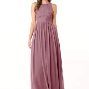Azazie Mauve Sleeveless Gown
